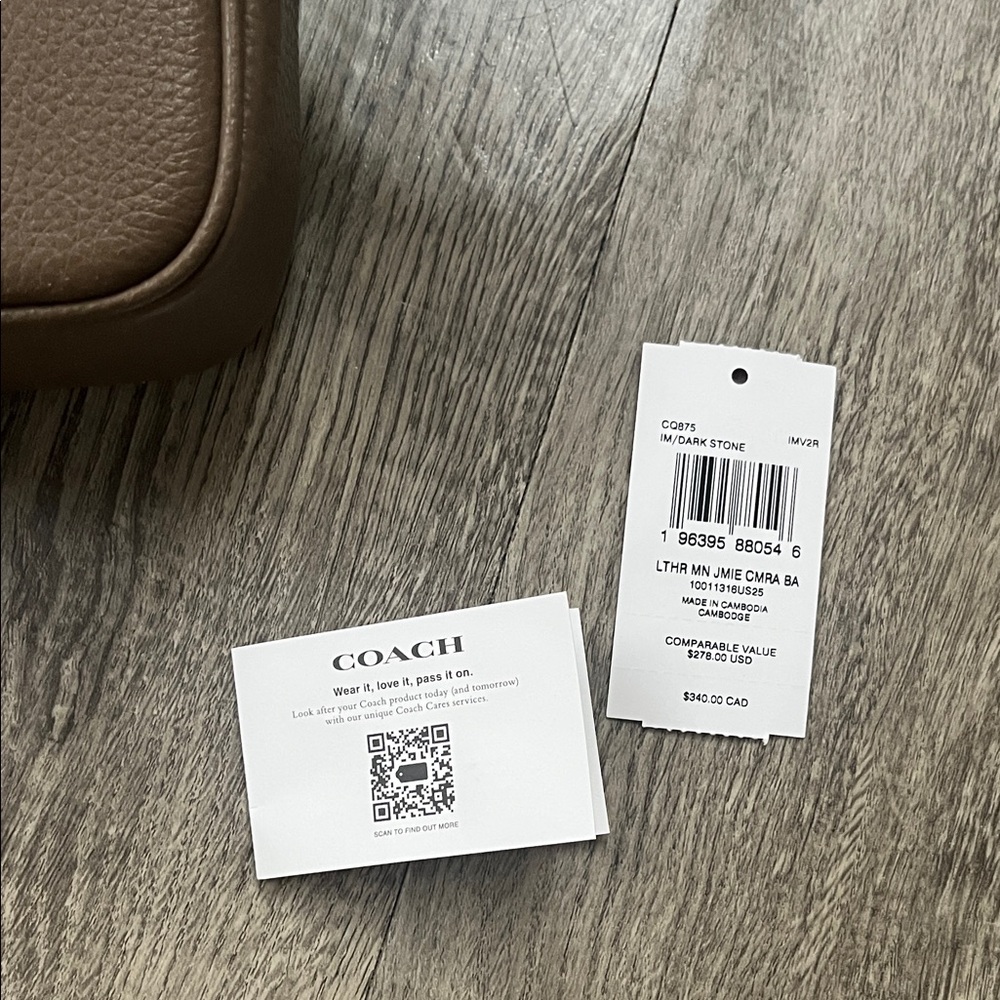 Coach Taupe Leather Shoulder Bag - Picture 7 of 7